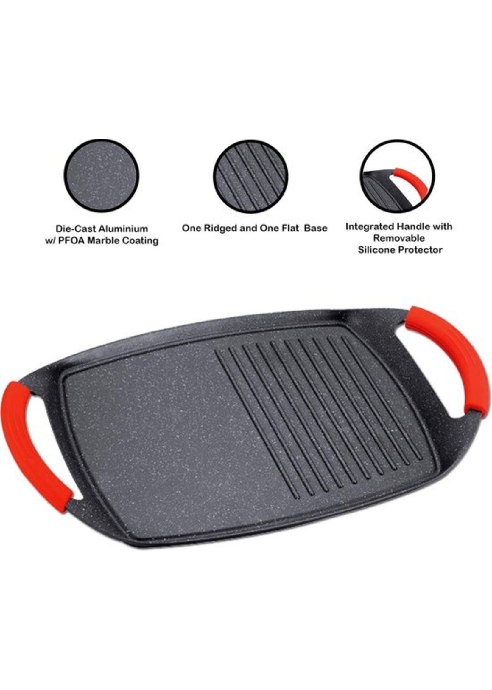 Plaque de cuisson à induction Royalty Line® BTG47M - 29 x 47 cm - Poêle à griller