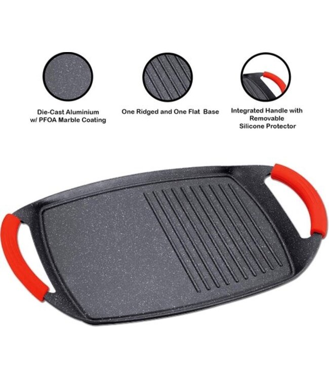 Plaque de cuisson à induction Royalty Line® BTG47M - 29 x 47 cm - Poêle à griller