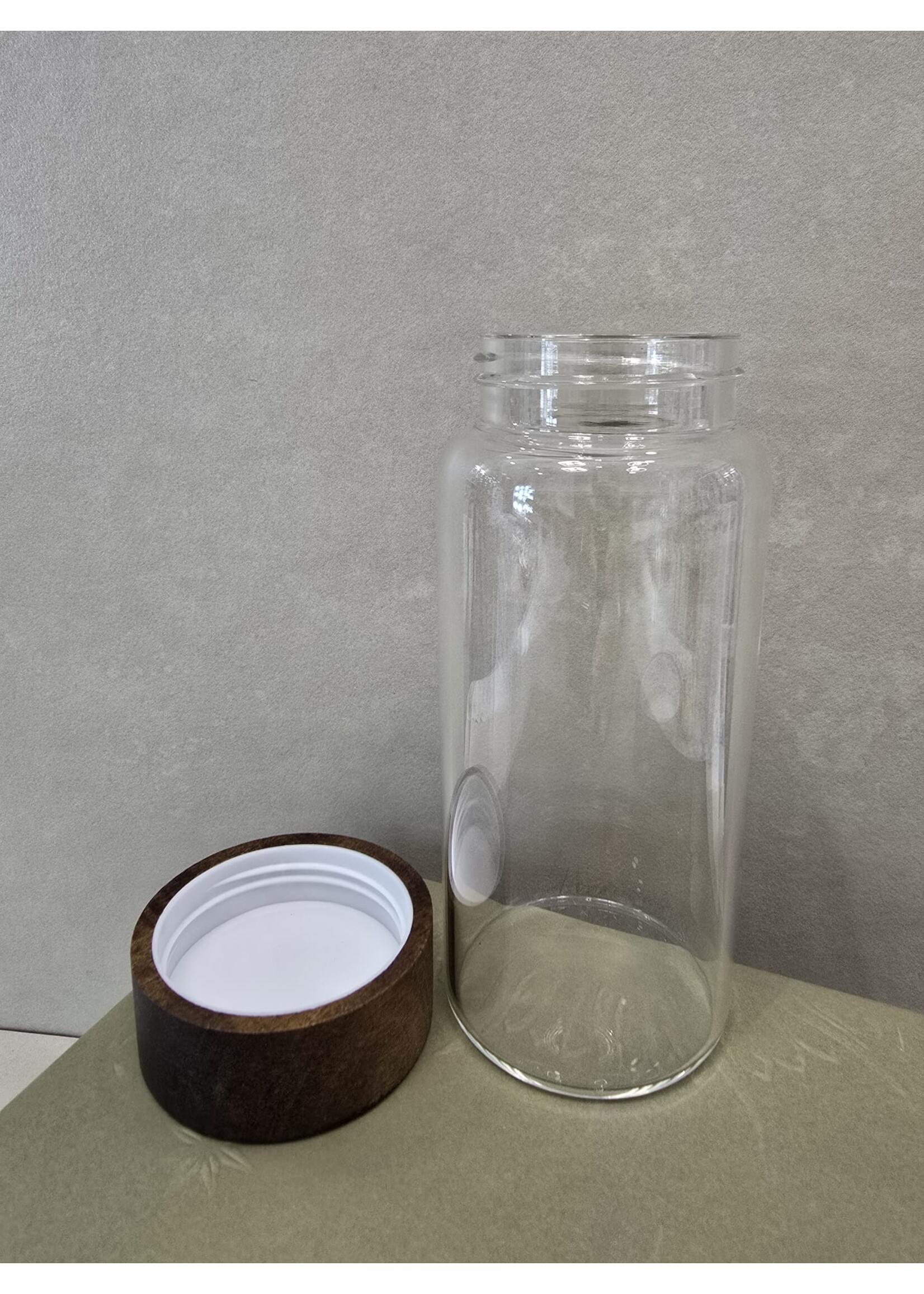 Bavary Lot de 6 bocaux de rangement avec couvercles en bambou