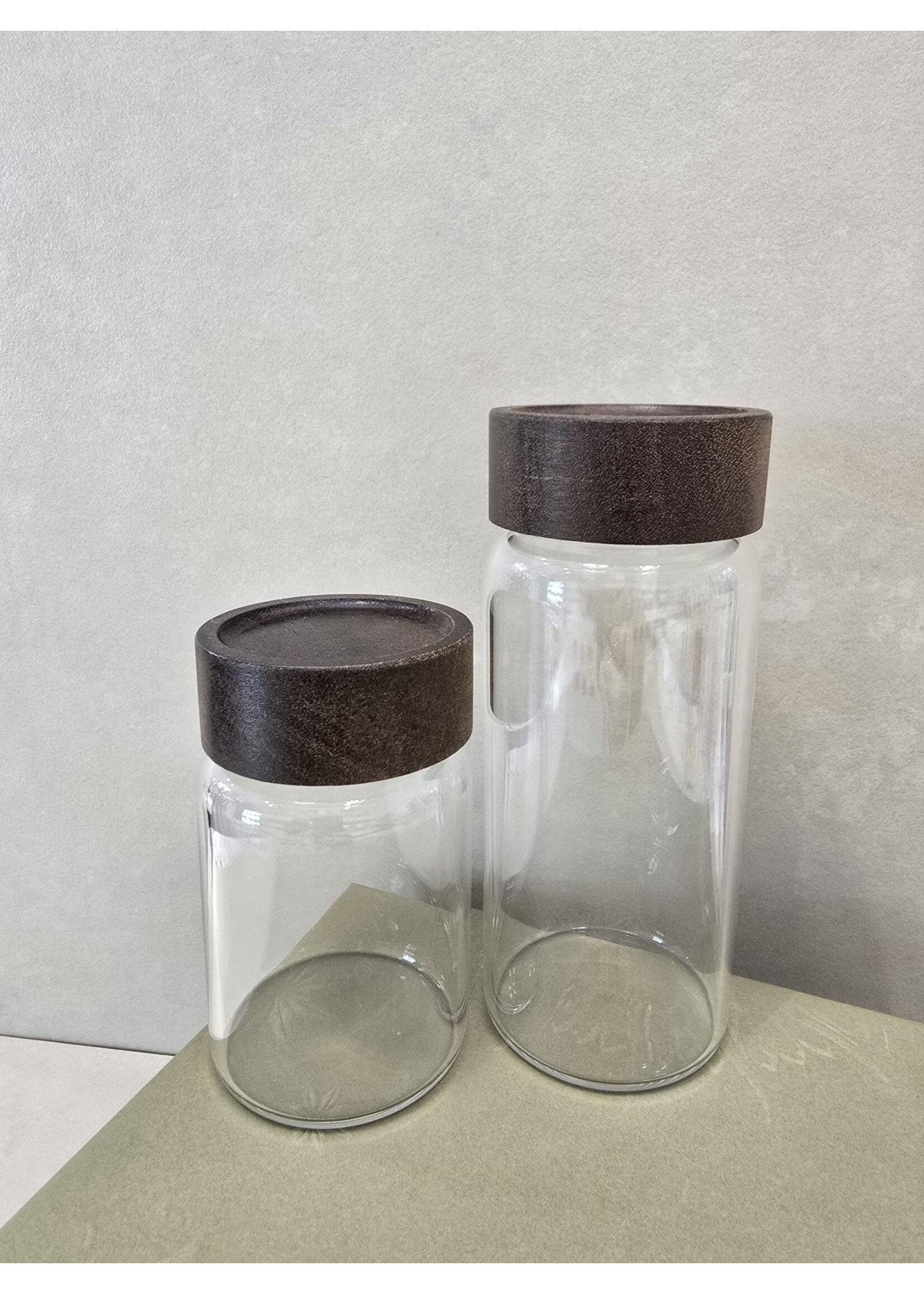 Bavary Lot de 6 bocaux de rangement avec couvercles en bambou