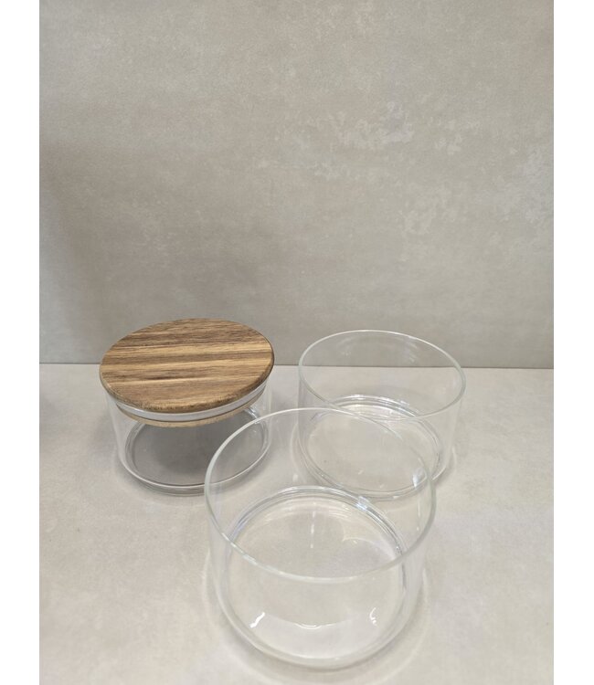 Bavary Bocaux de rangement en 3 pièces avec couvercle