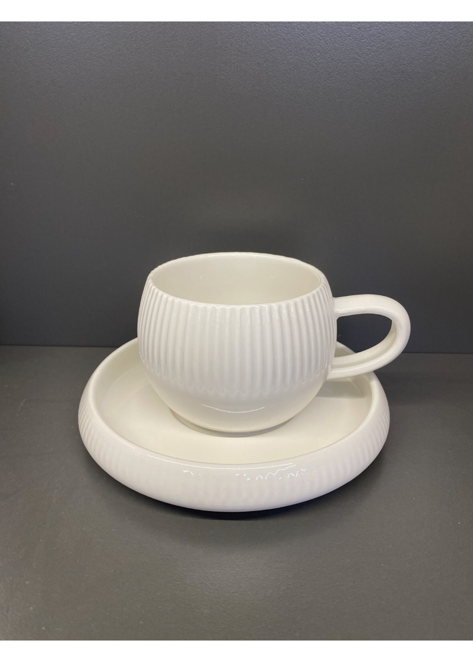 Tasses à expresso Bavary Chubby – 120 ml – Blanches