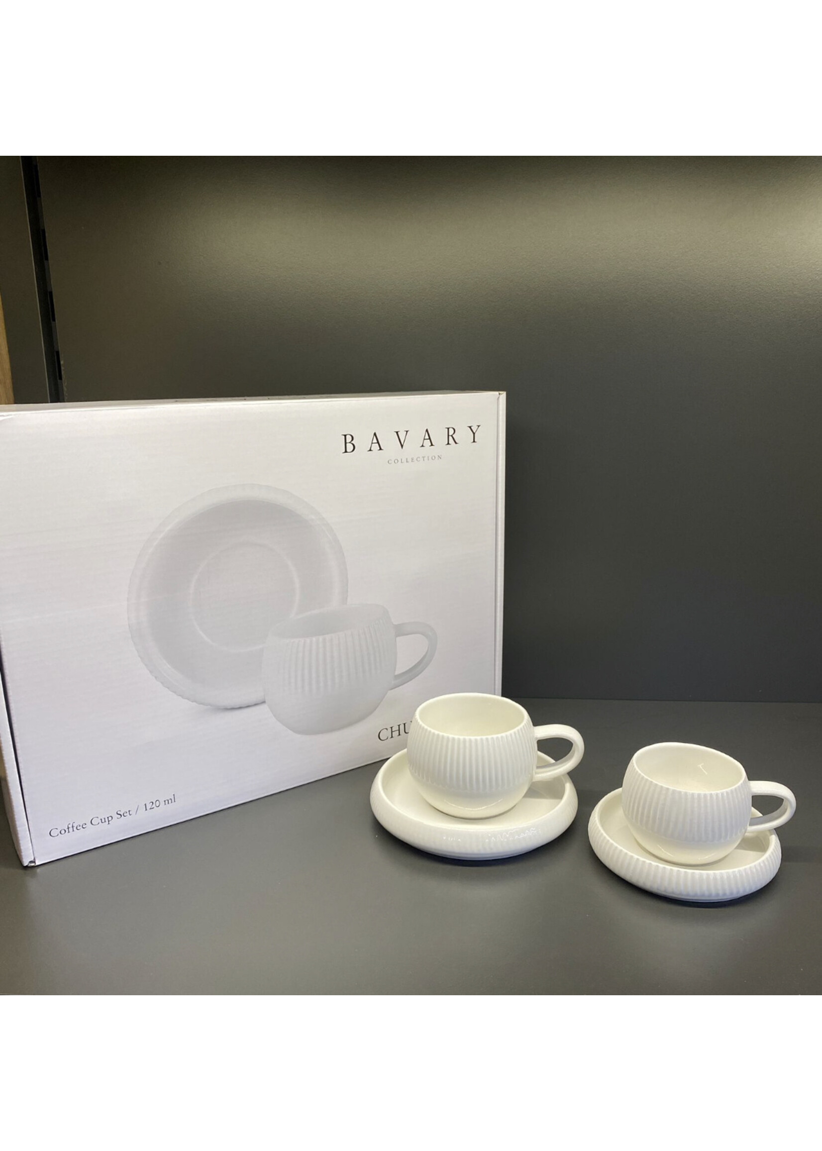 Bavary Chubby Espressotassen – 120 ml – Weiß