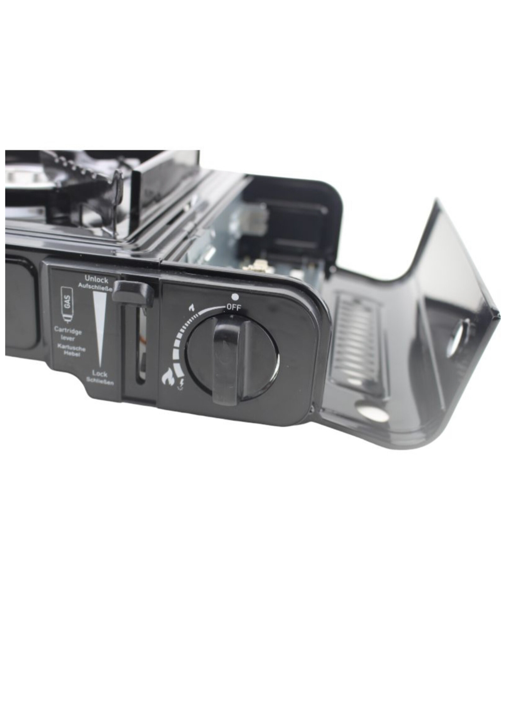 Gasfornuisbehuizing geschikt voor 227g butaangas, zwart