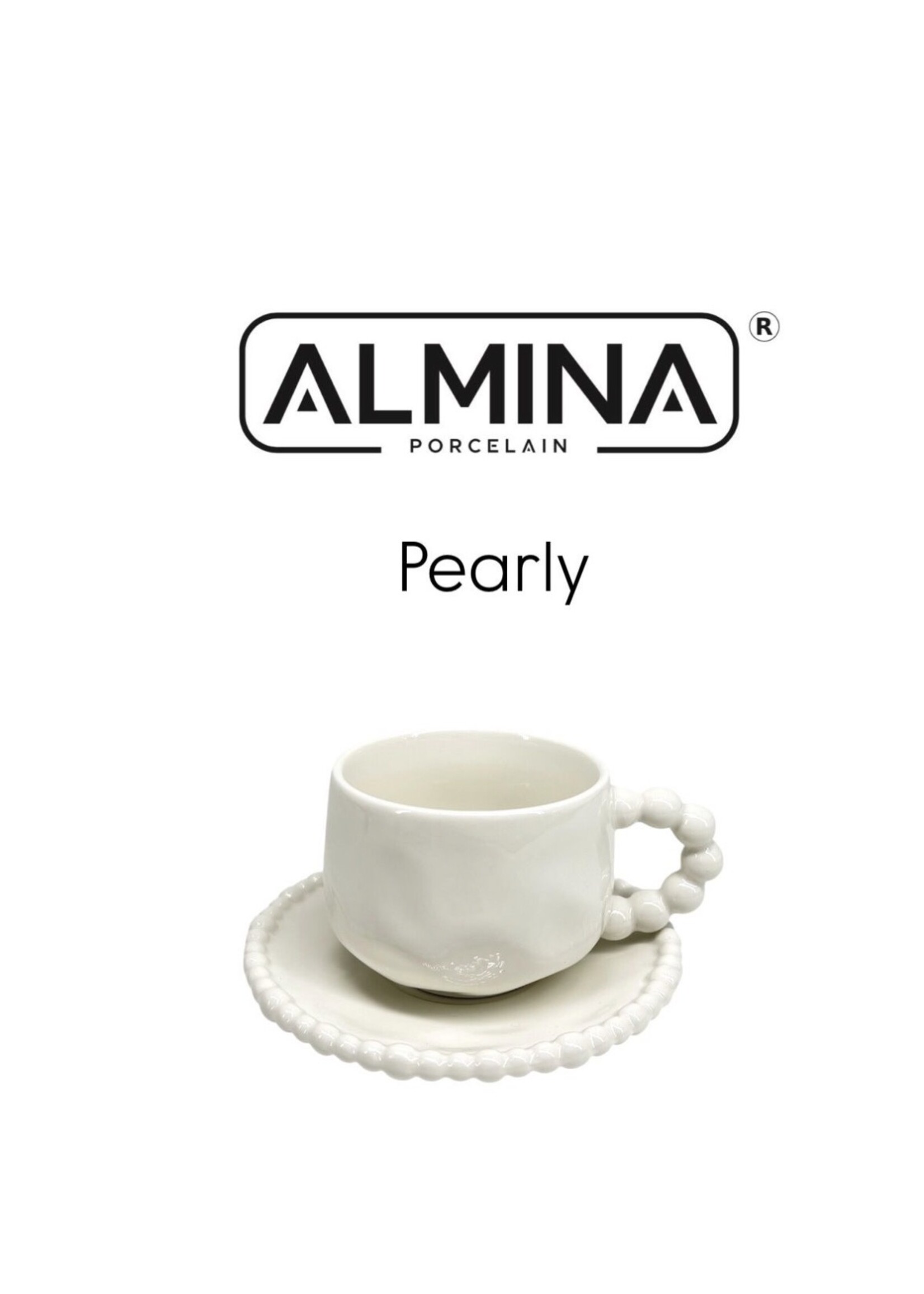 Almina expresso nacré, lot de 12