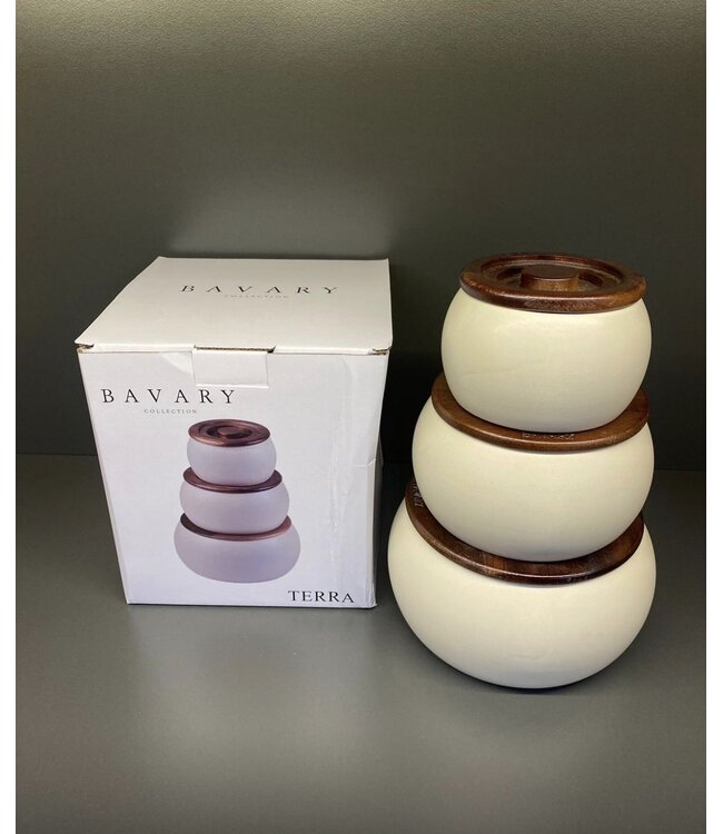 BAVARY Terra – Luxe Opbergpotten Set