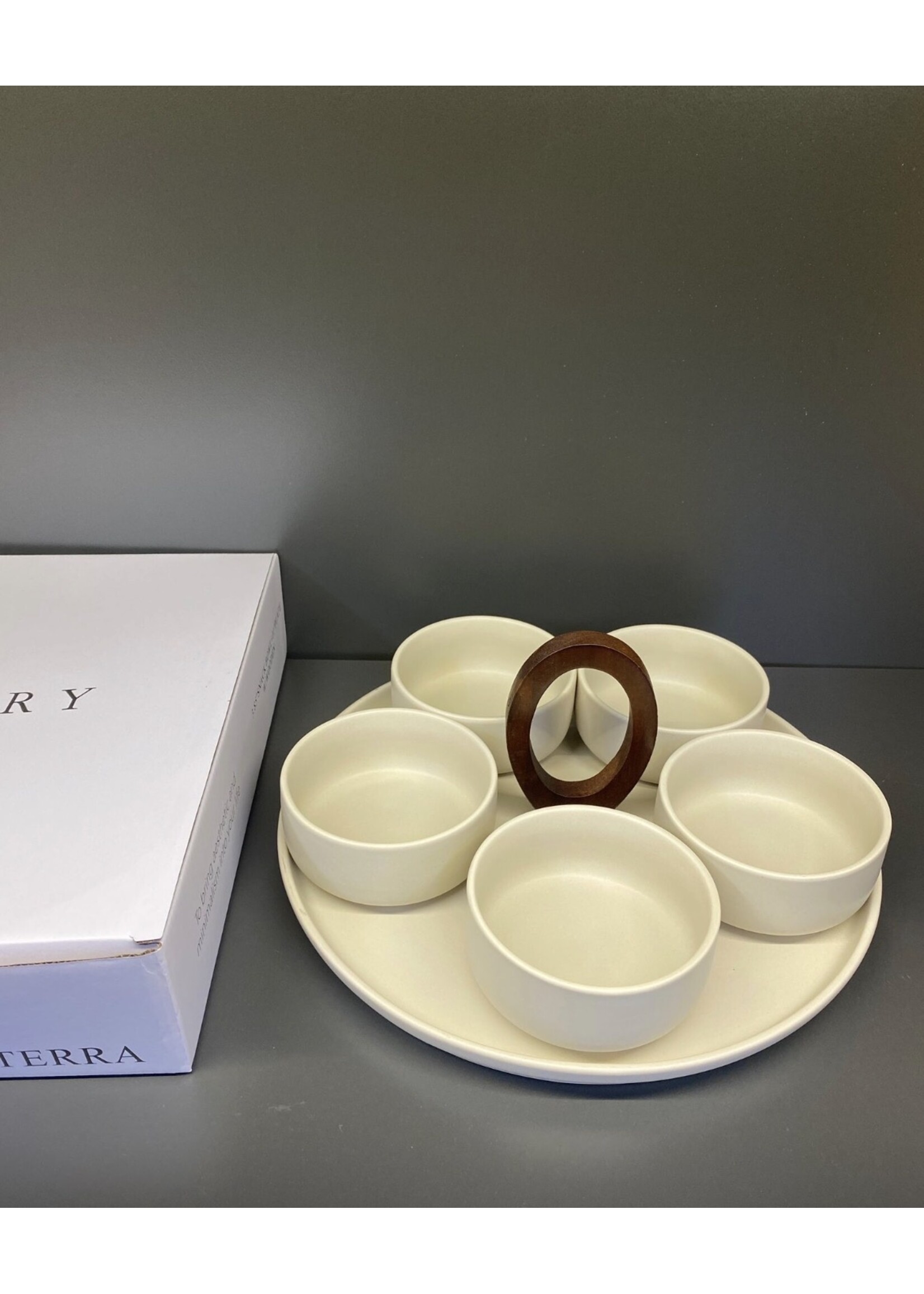 BAVARY Terra – Luxe Serveerset met 5 Schaaltjes