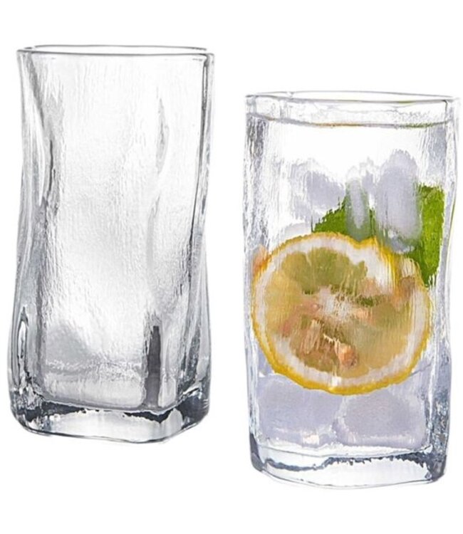 ALMINA Glassware Artic Snow Grande Longdrinkglazen – Set van 6