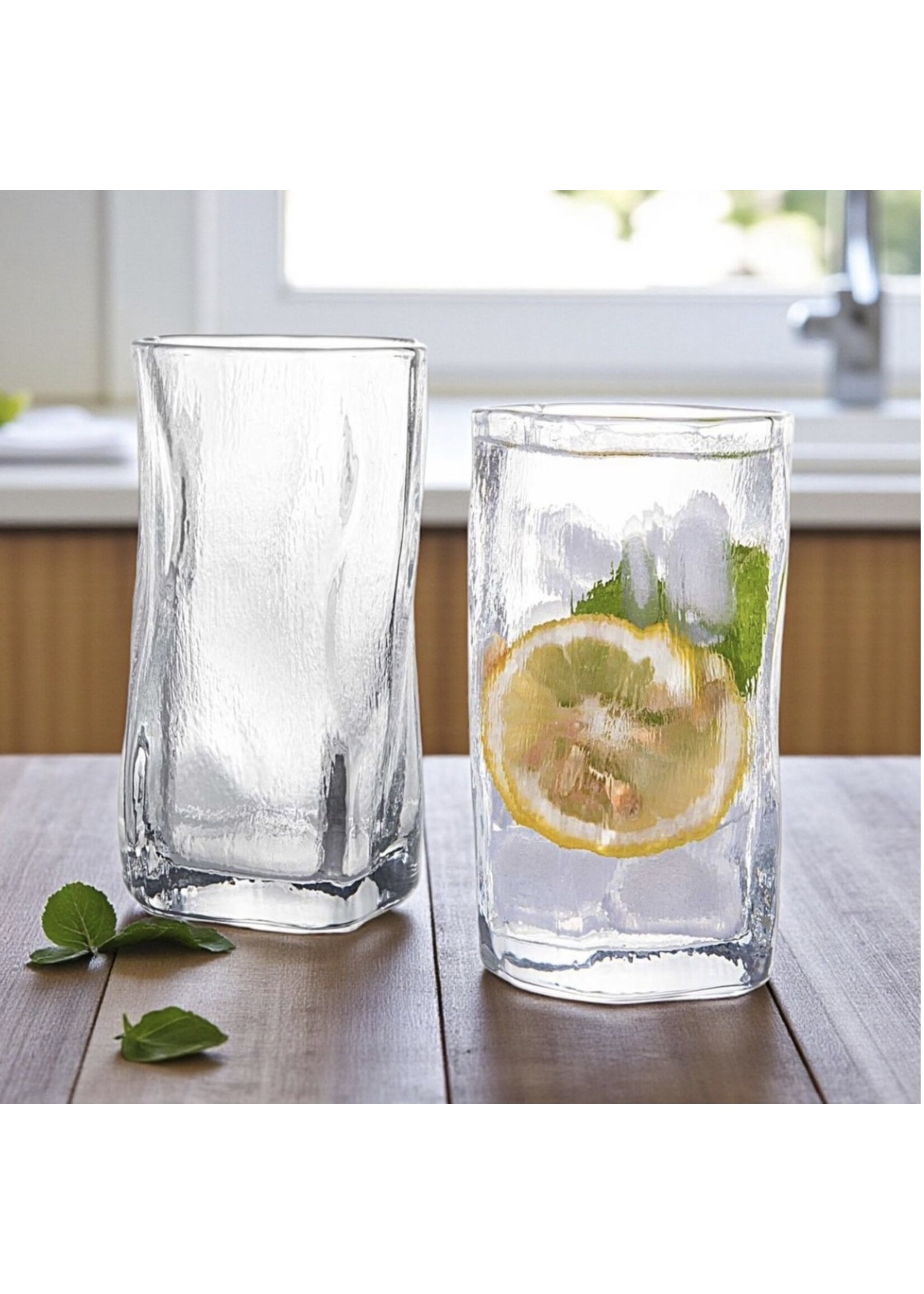 ALMINA Glaswaren Arctic Snow Grande Longdrinkgläser – 6er-Set