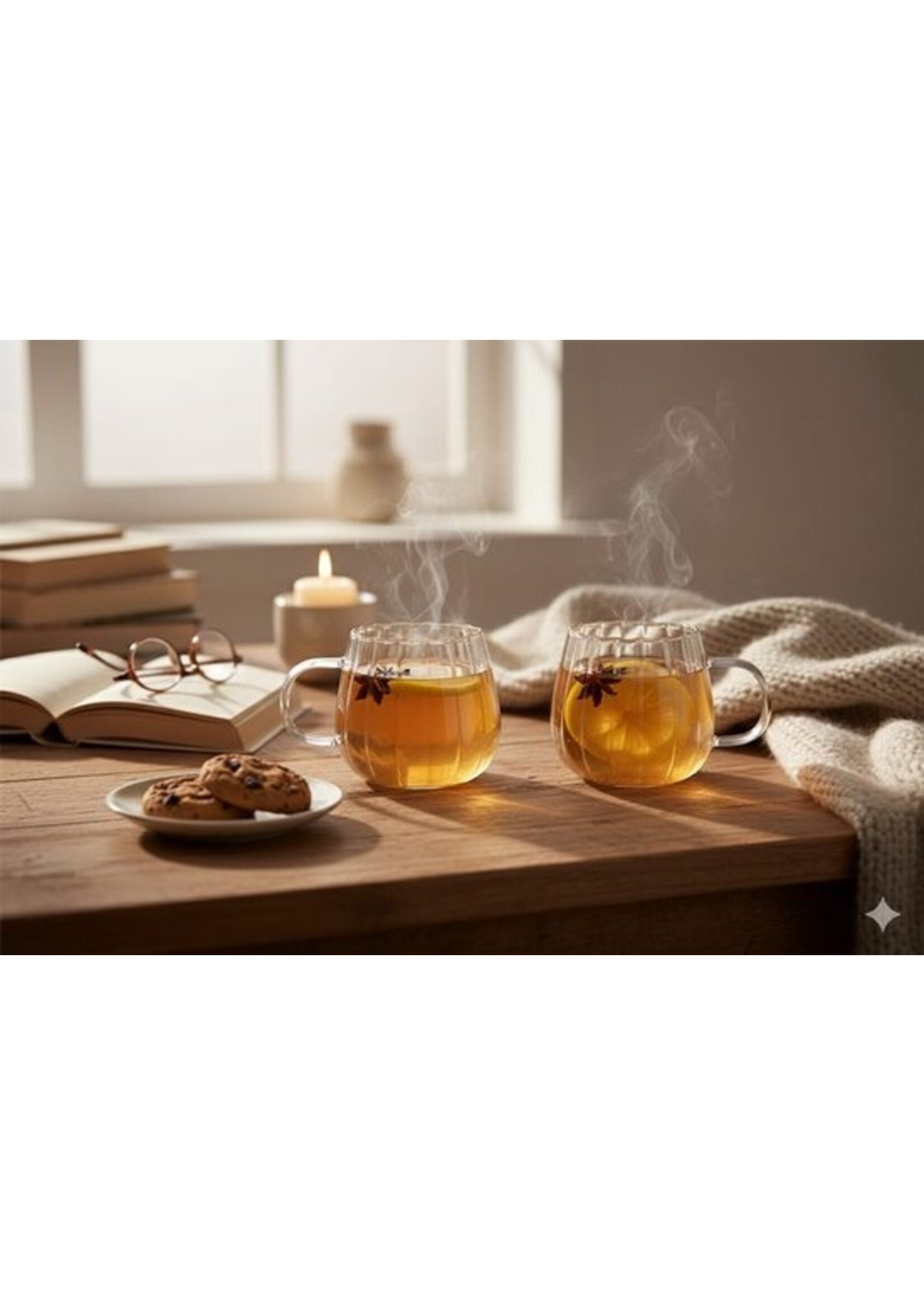 Bavaria Timeless Glasbecher – 350 ml – 2er-Set – Hitzebeständig – Kaffee & Tee – Luxuriöses geripptes Design