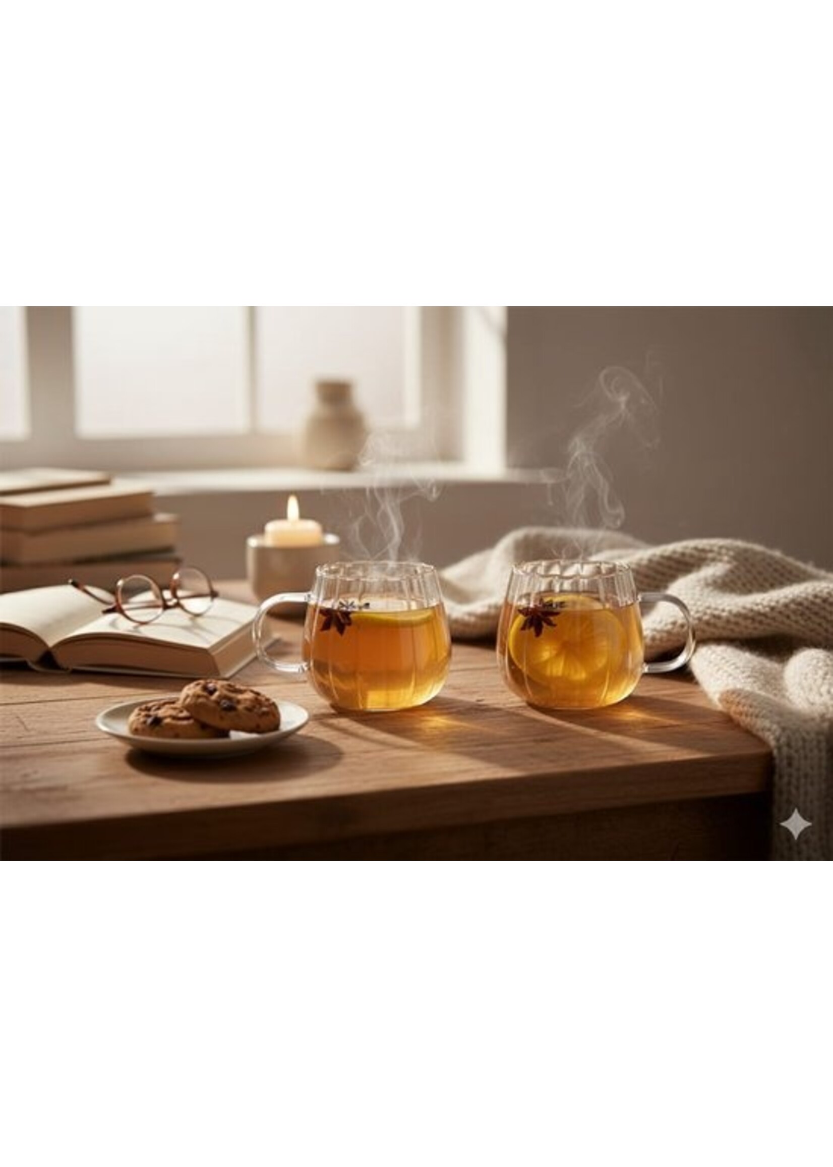 Mug en verre Bavaria Timeless – 350 ml – Lot de 2 – Résistant à la chaleur – Café et thé – Design côtelé luxueux