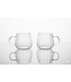 Bavary Timeless Glazen Mok – 350 ml – Set van 2 – Hittebestendig – Koffie & Thee – Luxe Ribbel Design