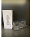 Bavary Timeless Glazen Mok – 350 ml – Set van 2 – Hittebestendig – Koffie & Thee – Luxe Ribbel Design