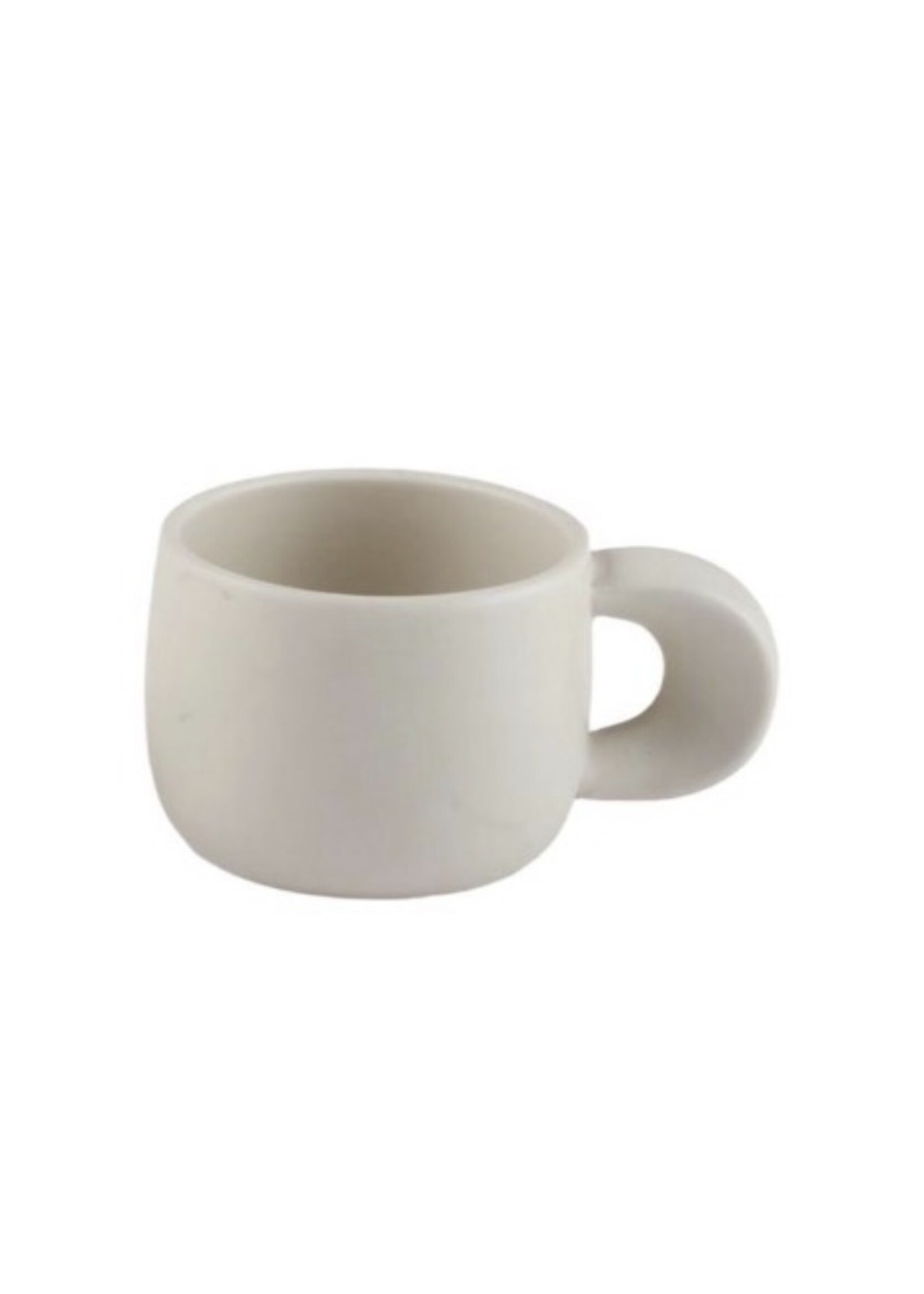 Bavary Tasses à café en céramique crème mate, lot de 2, 250 ml