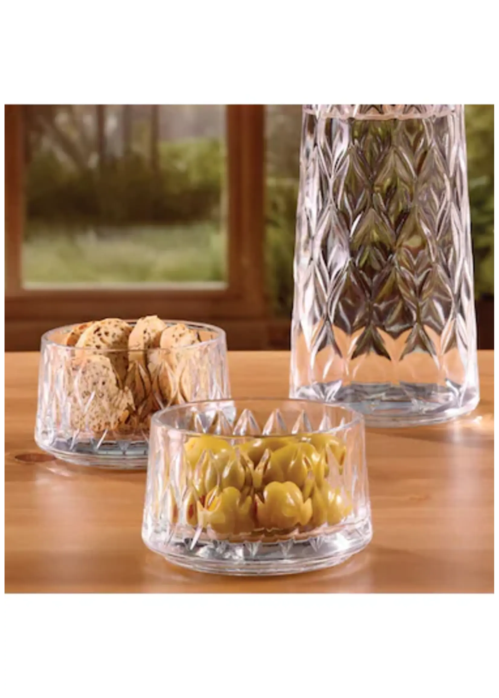 Pasabahce Ensemble de 4 bols à motifs de feuilles