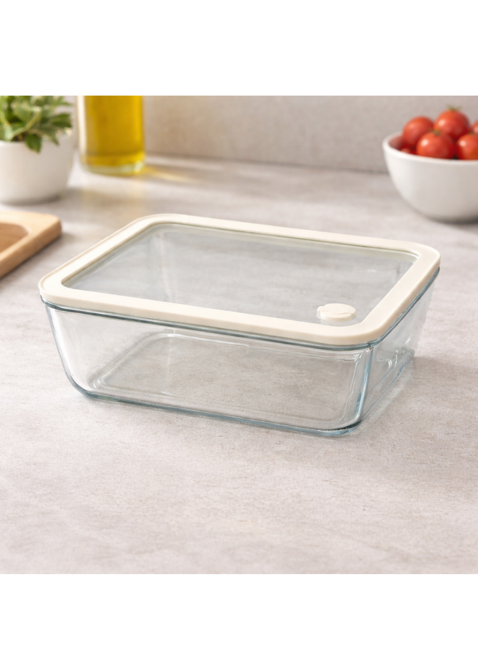 Bavary Récipient de conservation en verre avec couvercle – 2600 ml