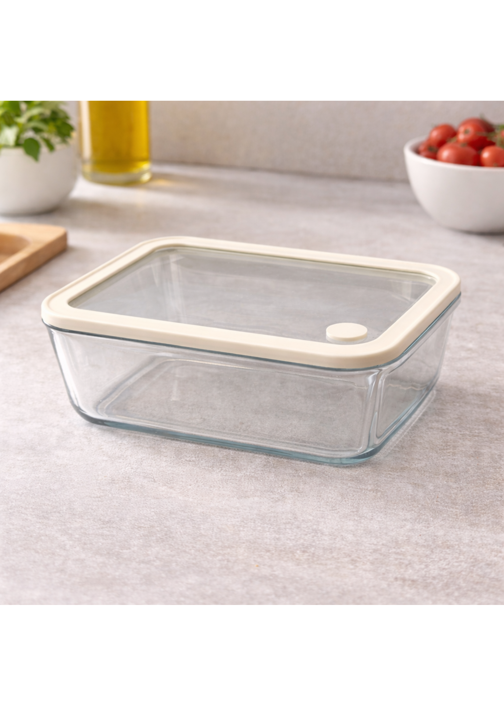 Bavary Récipient de conservation en verre avec couvercle – 1400 ml