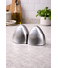 Ensemble de salière et poivrière Bavary Lunar – Design en acier inoxydable – Minimaliste et moderne – 2 pièces