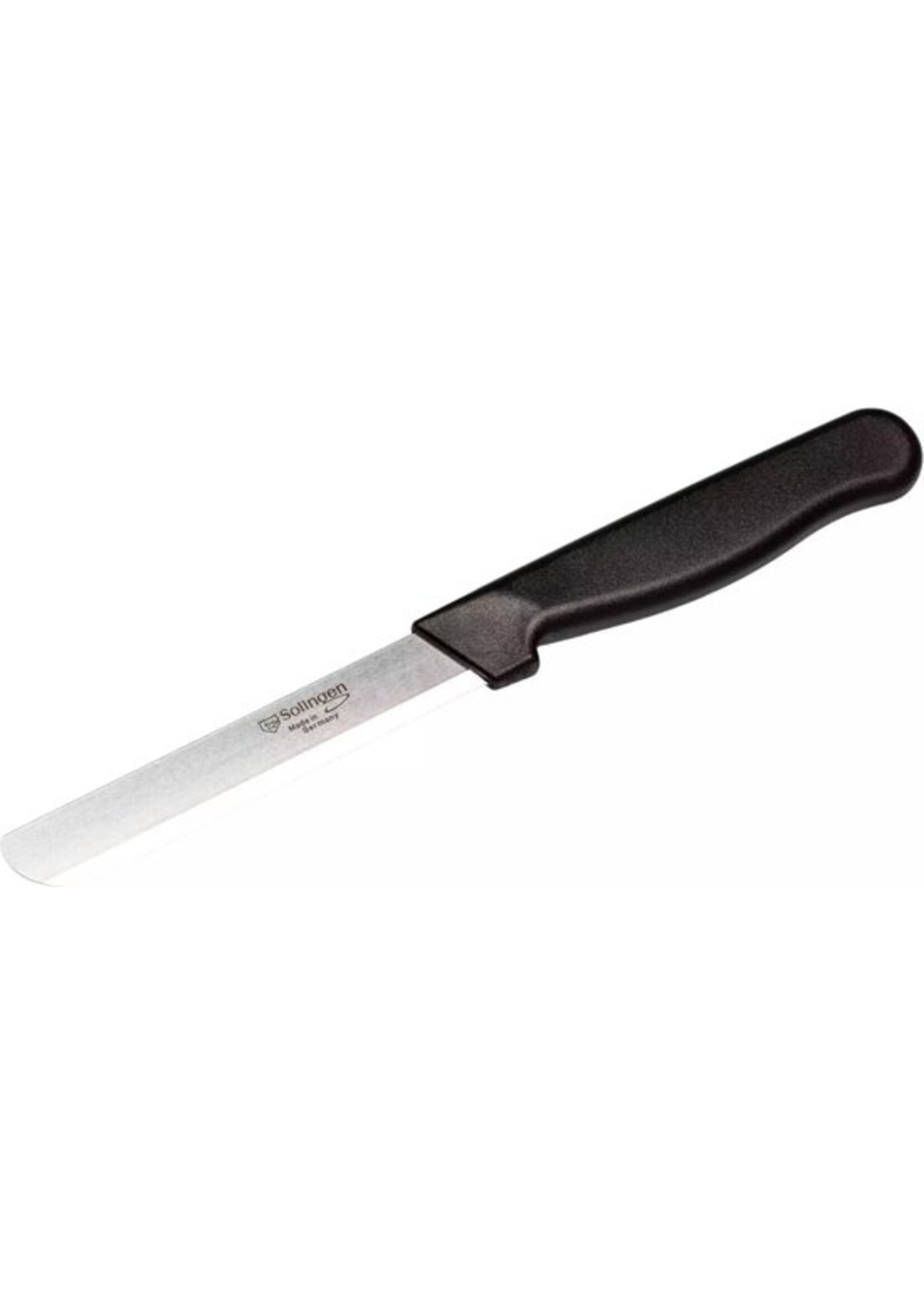Solingen Allround tafelmes – Microkartel – Brede smeerkant – RVS – 21,5 cm – Zwart