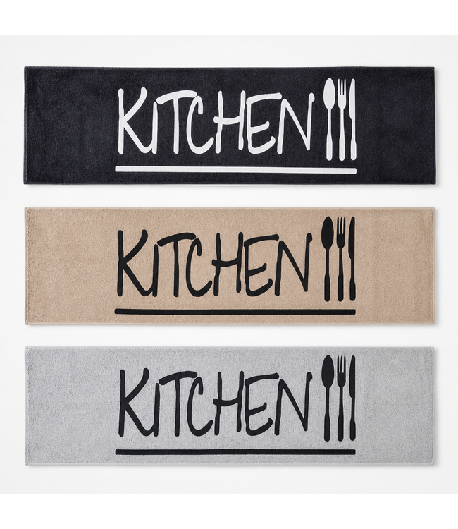 Waschbarer Küchenteppich 60x180 cm – Erhältlich in 3 Farben