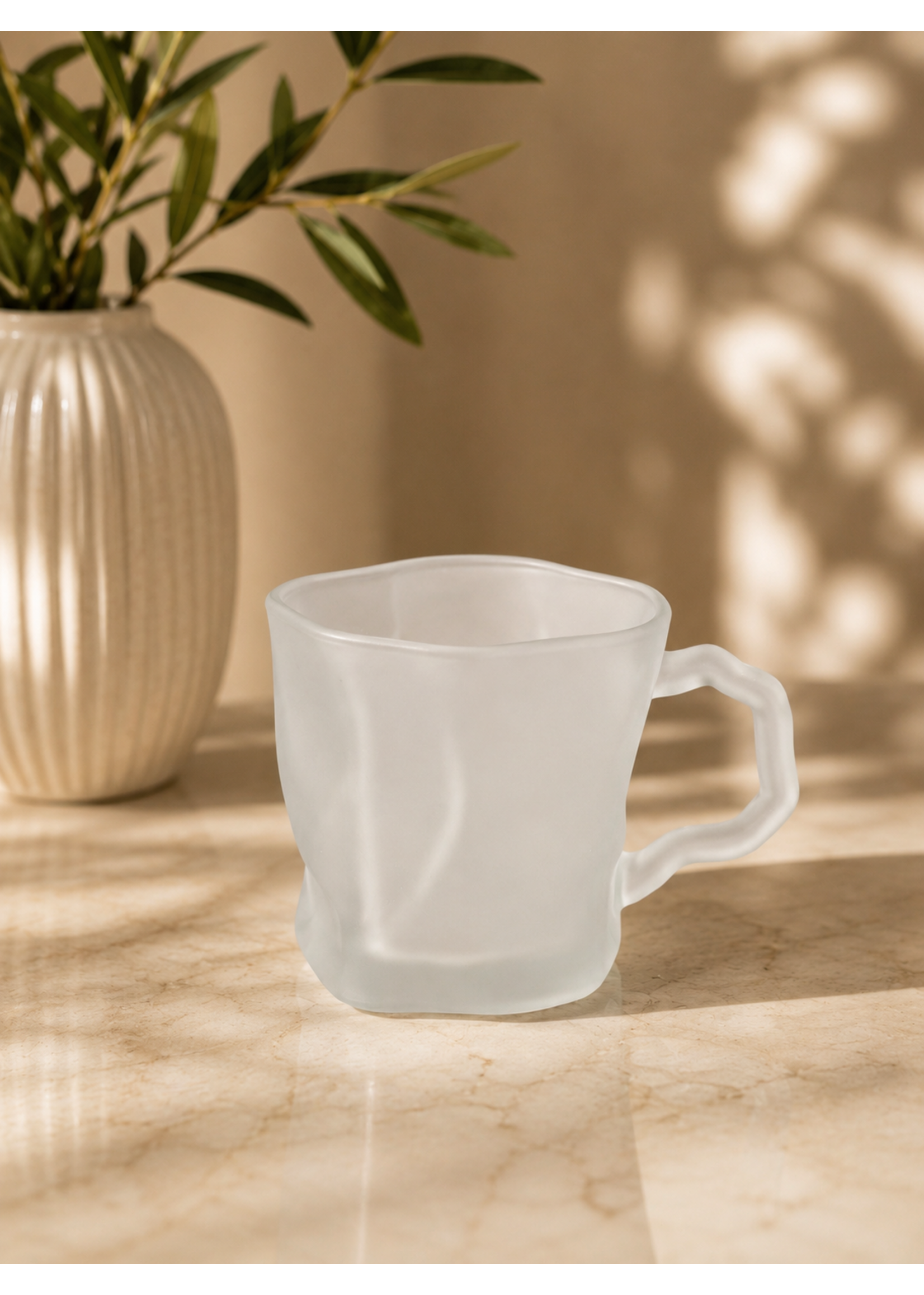 Bavary Set van 6 Wave Glazen – Minimalistisch Design
