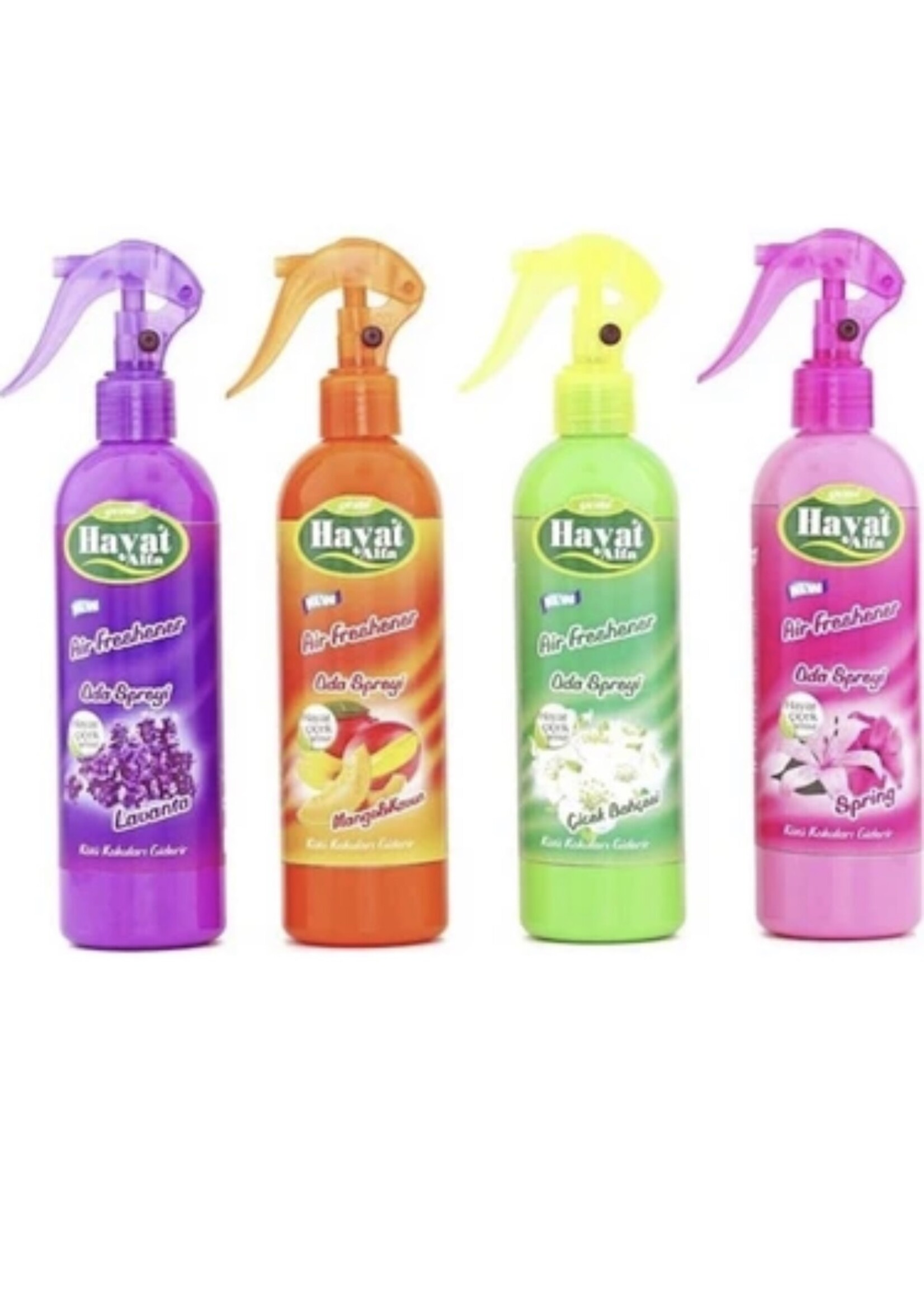 Hayat Alfa – Spray désodorisant – 350 ml – Lot de 4