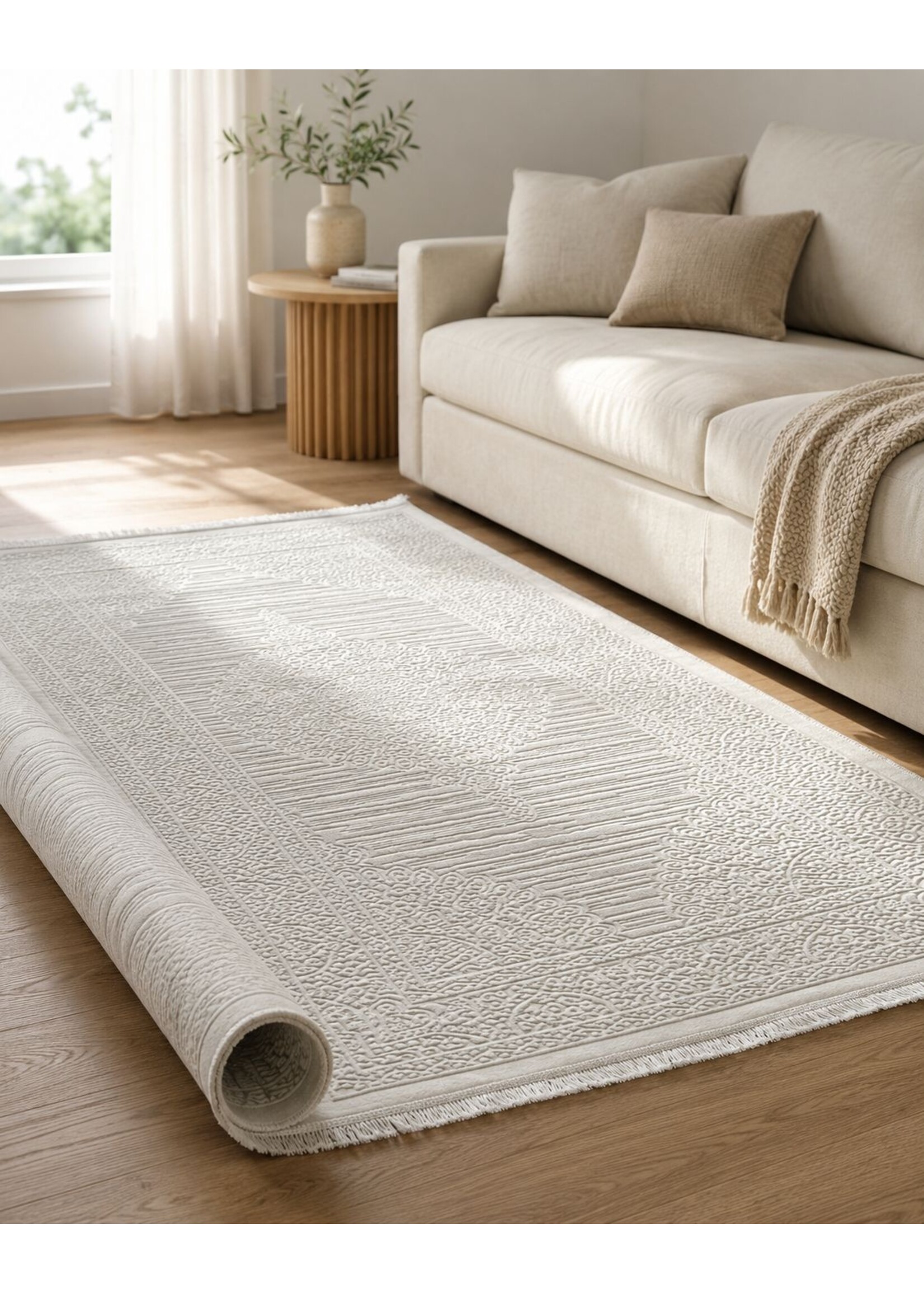 Zelmore Tapis ÇAĞLA Luxury Series – Crème / Crème