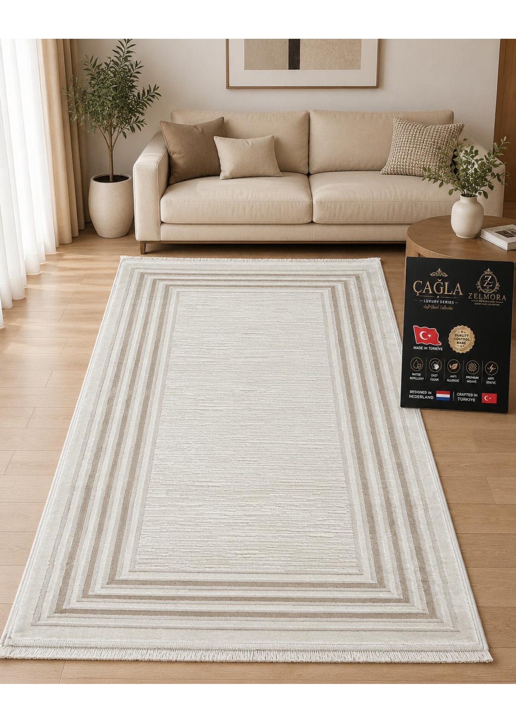 Zelmore Tapis Çağla Luxury Series – Extra doux et antibactérien