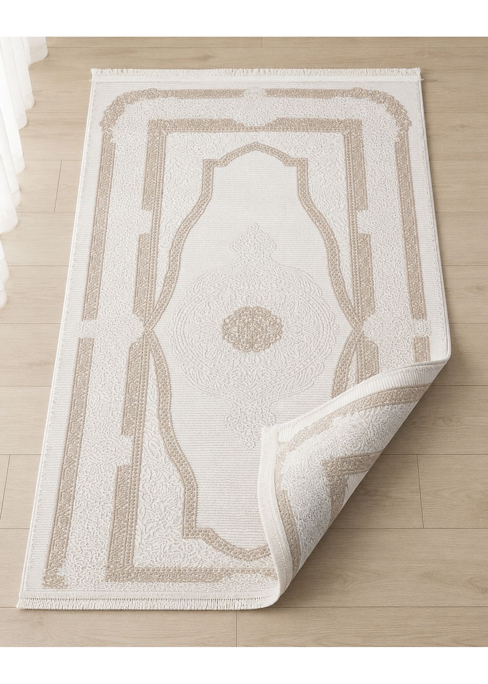 Zelmore Çağla Luxury Series Vloerkleed – Crème / Beige