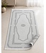 Zelmore Çağla Luxury Series Vloerkleed – Crème / Grijs