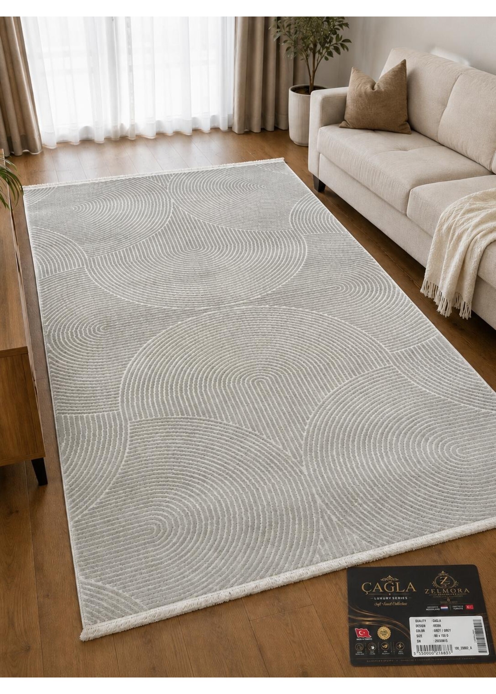 Tapis Zelmora Çağla – Gris