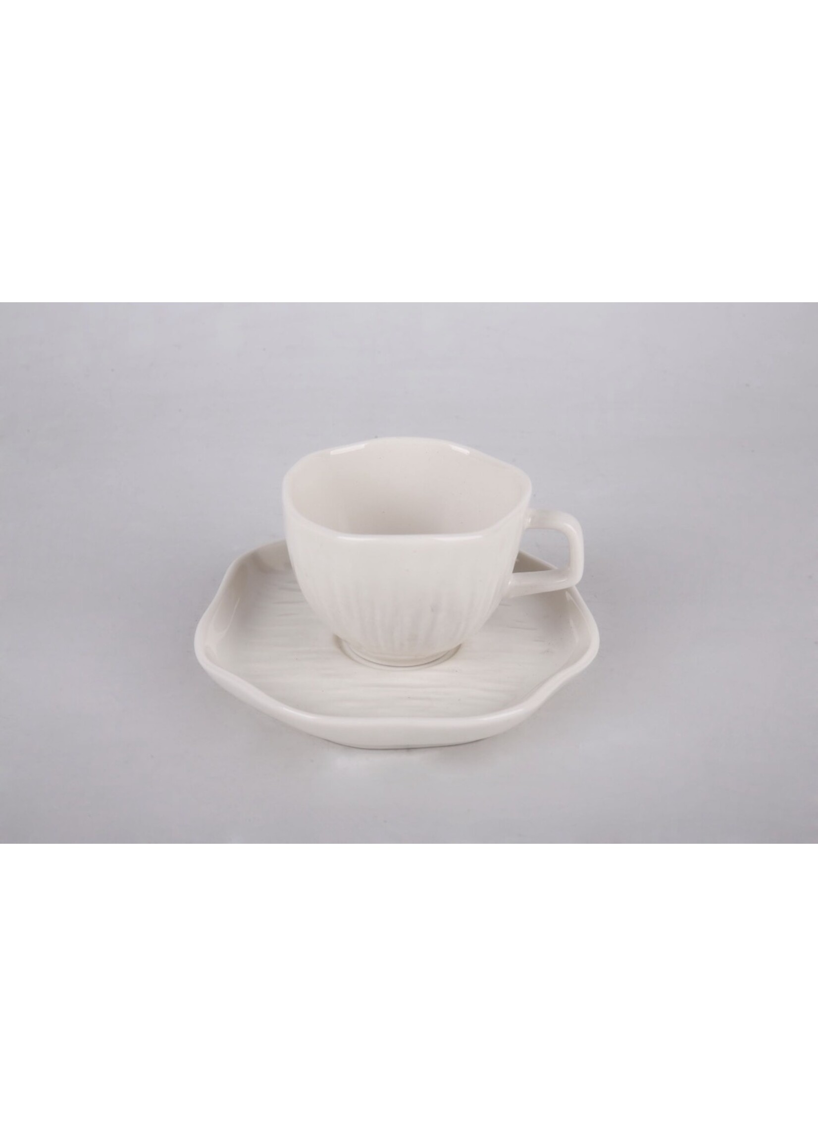 Bavaria Cermeco Espressotassen mit Untertasse – Beige oder Weiß.