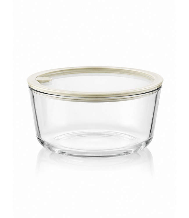 BAVARY Glazen Vershoudschaal 1650 ml – Waterdicht met Deksel