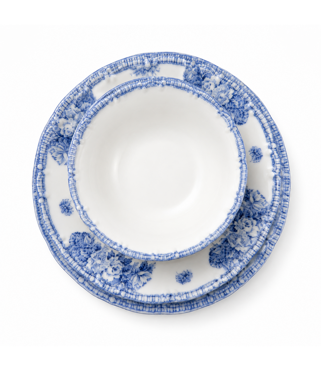 Service de table en porcelaine Tulu 24 pièces bleu clair