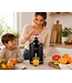 Presse-agrumes électrique Swiss Haus® CJ23 - 300 W – Presse-oranges électrique avec levier – Sans BPA – Presse-citrons – 2 cônes de pressage pour oranges et citrons – Noir