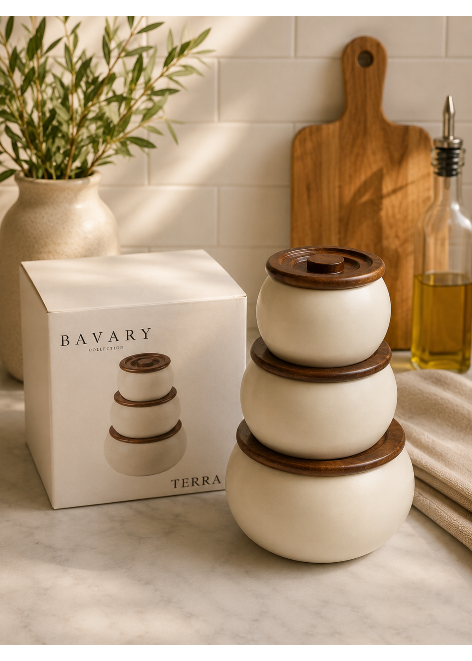 BAVARY Terra – Luxus-Vorratsdosen-Set