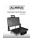 ALMINA Elektro-Kontaktgrill 2000 Watt – Granitbeschichtung – 5 einstellbare Grillstufen – Fettauffangschale