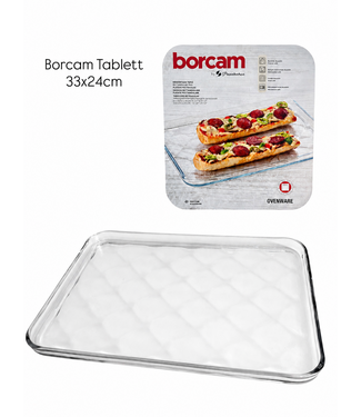 Paşabahçe Borcam Glazen Bakplaat 33,4 × 24,4 cm | Ovenschaal