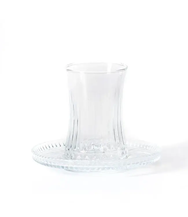 Service à thé Pasabahçe Elysia – 6 verres + 6 sous-verres