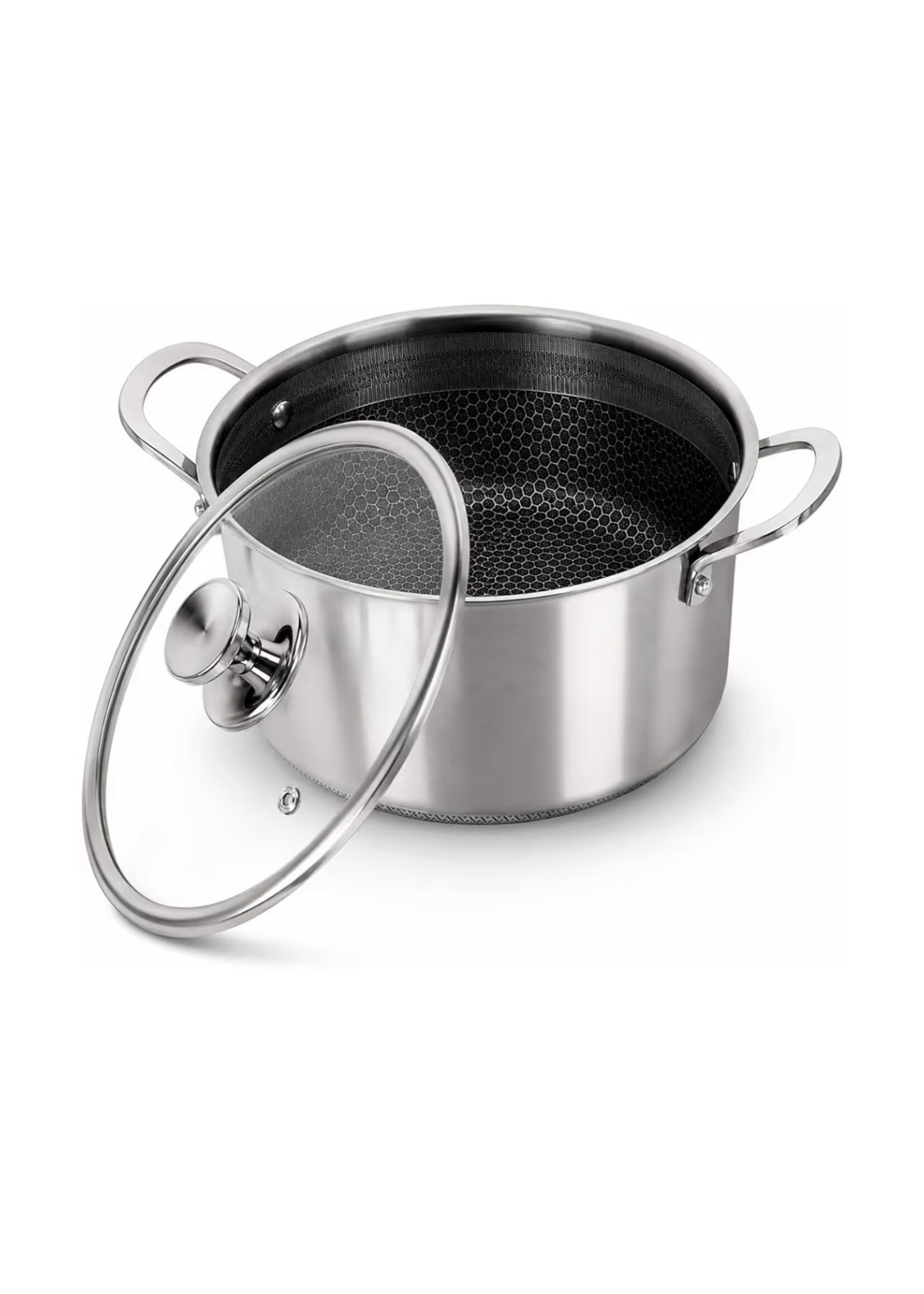 Royal Swiss® Braadpan – Met Dekse 28cm – RVS – Honingraat – Inductie