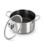 Cocotte Royal Swiss® – Avec couvercle 28 cm – Acier inoxydable – Nid d'abeille – Compatible induction