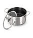 Royal Swiss® Kasserolle – Mit Deckel 28 cm – Edelstahl – Wabenmuster – Induktionsgeeignet
