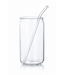 Verre à boire avec paille en verre – 540 ml (Lot de 2)