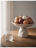 Bavary Witte Schaal op Voet – Ø 28 cm x H 18 cm