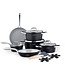 Swiss Haus® CC4014CR 14-teiliges Induktionskochgeschirr-Set – PFAS-frei – Keramische Antihaftbeschichtung – Komplettes Induktionskochgeschirr-Set – Bratpfannen, Kasserollen mit Deckel und Stielkasserolle –