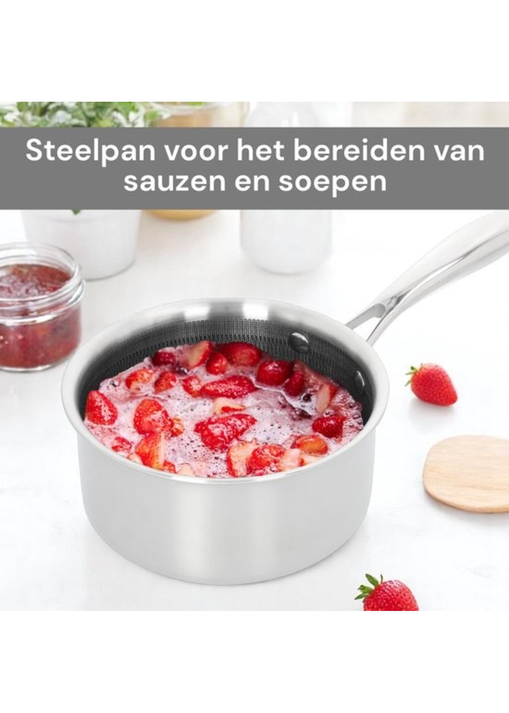 10-teiliges Induktionskochgeschirr-Set – Edelstahl-Bratpfannen-Set in Wabenform – Kühle Griffe – Antihaftbeschichtung – Royal Swiss®