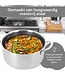 10-teiliges Induktionskochgeschirr-Set – Edelstahl-Bratpfannen-Set in Wabenform – Kühle Griffe – Antihaftbeschichtung – Royal Swiss®