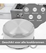 10-teiliges Induktionskochgeschirr-Set – Edelstahl-Bratpfannen-Set in Wabenform – Kühle Griffe – Antihaftbeschichtung – Royal Swiss®