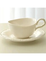Tasses à café Bavaria Pearl 175 ml – Lot de 12 | Blanches ou crème
