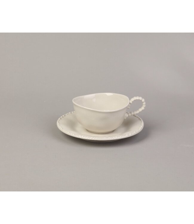 Tasses à café Bavaria Pearl 175 ml – Lot de 12 | Blanches ou crème